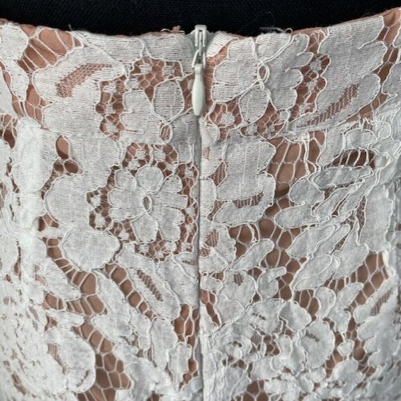 DO+BE White Lace Ruffle Short Mini Skirt Sz Small - Picture 7 of 13